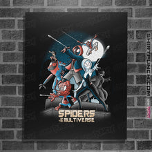 Load image into Gallery viewer, Shirts Posters / 4"x6" / Black Spiders Of The Multiverse