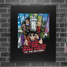 Load image into Gallery viewer, Shirts Posters / 4"x6" / Black The Saiyan Vs The Villains