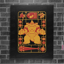 Load image into Gallery viewer, Daily_Deal_Shirts Posters / 4"x6" / Black Bowser Model Sprue
