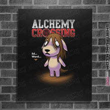 Load image into Gallery viewer, Shirts Posters / 4"x6" / Black Real Crossing