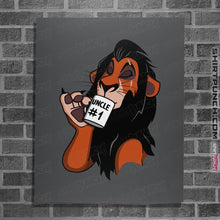 Load image into Gallery viewer, Shirts Posters / 4"x6" / Charcoal Uncle Number 1