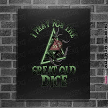 Load image into Gallery viewer, Secret_Shirts Posters / 4"x6" / Black The Great Old Dice