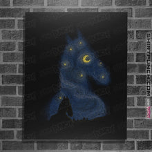 Load image into Gallery viewer, Shirts Posters / 4"x6" / Black Hollywoo Starry Night