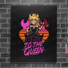 Load image into Gallery viewer, Shirts Posters / 4"x6" / Black Bow To The Queen