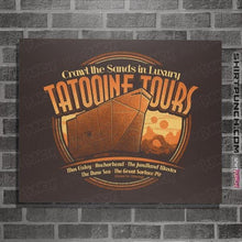 Load image into Gallery viewer, Shirts Posters / 4"x6" / Dark Chocolate Tatooine Tours