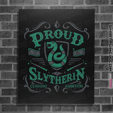 Load image into Gallery viewer, Shirts Posters / 4"x6" / Black Proud to be a Slytherin
