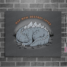 Load image into Gallery viewer, Daily_Deal_Shirts Posters / 4"x6" / Charcoal Nap & Destroy