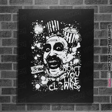 Load image into Gallery viewer, Daily_Deal_Shirts Posters / 4"x6" / Black Captain Spaulding Splatter