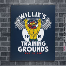 Load image into Gallery viewer, Shirts Posters / 4"x6" / Navy Willie's Training Grounds