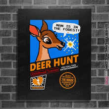 Load image into Gallery viewer, Daily_Deal_Shirts Posters / 4"x6" / Black Deer Hunt