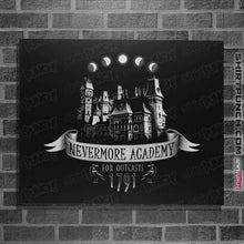 Load image into Gallery viewer, Daily_Deal_Shirts Posters / 4"x6" / Black Nevermore Academy