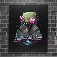 Load image into Gallery viewer, Shirts Posters / 4"x6" / Black Invade