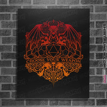 Load image into Gallery viewer, Shirts Posters / 4"x6" / Black Choose Your Weapon