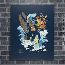 Load image into Gallery viewer, Shirts Posters / 4&quot;x6&quot; / Navy Two Avatars
