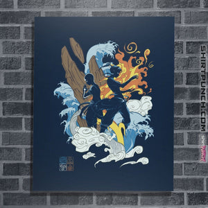 Shirts Posters / 4"x6" / Navy Two Avatars