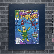 Load image into Gallery viewer, Daily_Deal_Shirts Posters / 4"x6" / Navy Spider-Bart VS D'ohc Ock