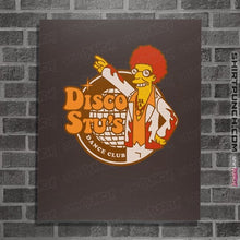 Load image into Gallery viewer, Shirts Posters / 4"x6" / Dark Chocolate Disco Stu