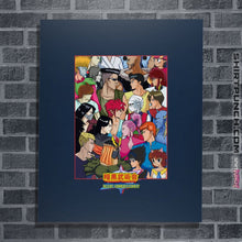 Load image into Gallery viewer, Shirts Posters / 4"x6" / Navy Dark Tournament Clash Of Demons