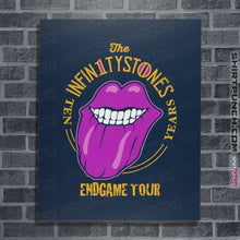 Load image into Gallery viewer, Shirts Posters / 4"x6" / Navy Stones End Game Tour