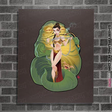 Load image into Gallery viewer, Daily_Deal_Shirts Posters / 4"x6" / Dark Chocolate Leia And Jabba