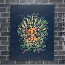 Load image into Gallery viewer, Shirts Posters / 4"x6" / Navy The True King