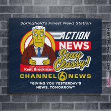 Load image into Gallery viewer, Daily_Deal_Shirts Posters / 4"x6" / Navy Springfield Channel 6 Action News