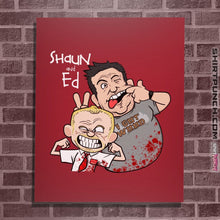 Load image into Gallery viewer, Shirts Posters / 4"x6" / Red Shaun And Ed