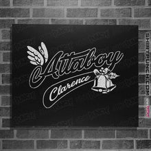 Load image into Gallery viewer, Shirts Posters / 4"x6" / Black Attaboy Clarence