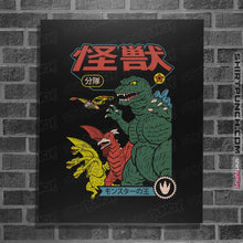 Load image into Gallery viewer, Shirts Posters / 4"x6" / Black Kaiju Sentai