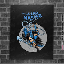 Load image into Gallery viewer, Daily_Deal_Shirts Posters / 4"x6" / Black The Grand Master