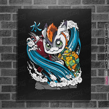 Load image into Gallery viewer, Daily_Deal_Shirts Posters / 4"x6" / Black Hashira Water
