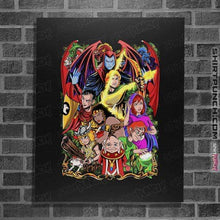 Load image into Gallery viewer, Shirts Posters / 4"x6" / Black D&D Fighter