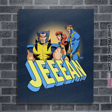 Load image into Gallery viewer, Shirts Posters / 4"x6" / Navy Distracted Jeeean