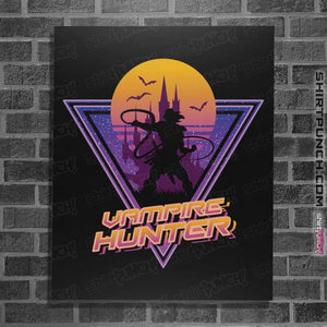 Daily_Deal_Shirts Posters / 4"x6" / Black Neon Vampire Hunter