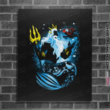 Load image into Gallery viewer, Shirts Posters / 4&quot;x6&quot; / Black The King Triton
