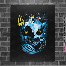 Load image into Gallery viewer, Shirts Posters / 4"x6" / Black The King Triton