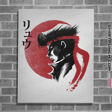 Load image into Gallery viewer, Shirts Posters / 4"x6" / White Red Sun Fighter