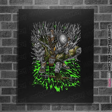 Load image into Gallery viewer, Daily_Deal_Shirts Posters / 4"x6" / Black Wolf Knight