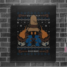 Load image into Gallery viewer, Shirts Posters / 4"x6" / Black Vivi Black Mage Christmas