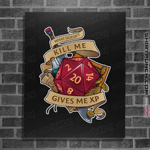 Load image into Gallery viewer, Secret_Shirts Posters / 4"x6" / Black What Doesn't Kill Me