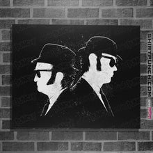 Load image into Gallery viewer, Daily_Deal_Shirts Posters / 4"x6" / Black The Blues Bros