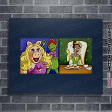 Load image into Gallery viewer, Shirts Posters / 4"x6" / Navy Jealous Piggy