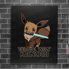 Load image into Gallery viewer, Secret_Shirts Posters / 4"x6" / Black Eevee Wan Kenobi Secret Sale