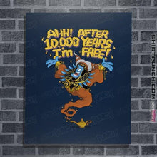 Load image into Gallery viewer, Secret_Shirts Posters / 4"x6" / Navy Geniepulsa