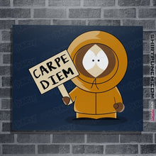 Load image into Gallery viewer, Shirts Posters / 4"x6" / Navy Carpe Diem