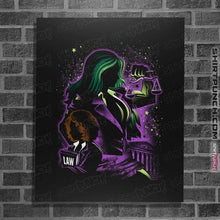 Load image into Gallery viewer, Daily_Deal_Shirts Posters / 4"x6" / Black Strong Lawyer