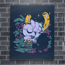 Load image into Gallery viewer, Shirts Posters / 4"x6" / Navy Fallen Green Hill