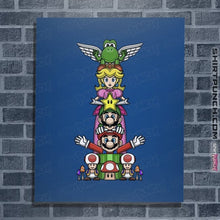 Load image into Gallery viewer, Secret_Shirts Posters / 4"x6" / Royal Blue Totem Of Heroes