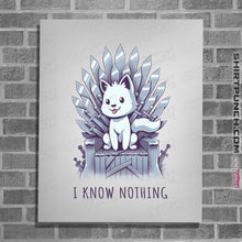 Load image into Gallery viewer, Shirts Posters / 4"x6" / White I Know Nothing