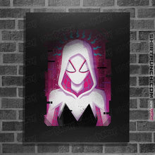 Load image into Gallery viewer, Daily_Deal_Shirts Posters / 4"x6" / Black Glitch Spider-Gwen